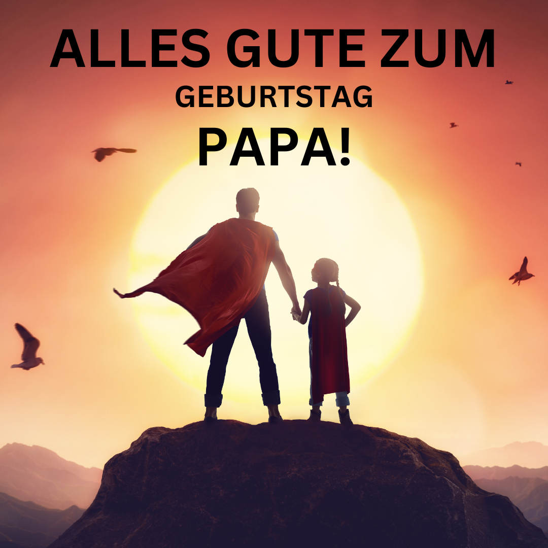 Karte Alles Gute zum Geburtstag Papa Superheld