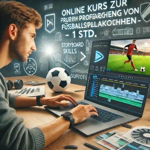 Online Kurs zur Bearbeitung von Fußballspielaufnahmen - 1 Std.