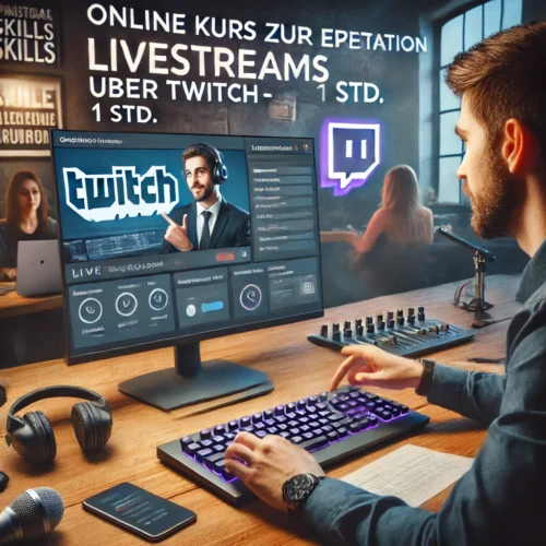 Online Kurs zur Einrichtung eines Livestreams über Twitch - 1 Std.