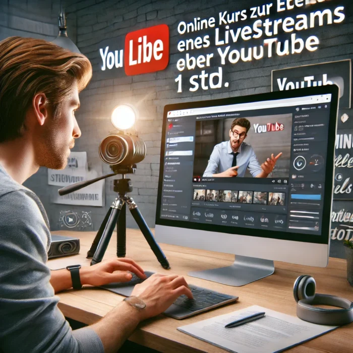 Online Kurs zur Einrichtung eines Livestreams über YouTube - 1 Std.